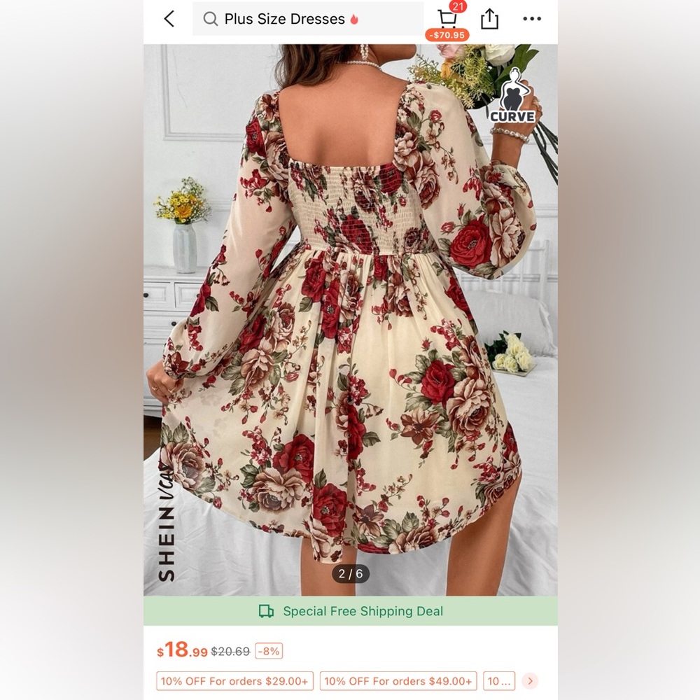 SHEIN floral summer dress
